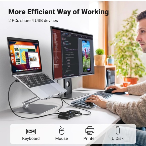 KVM Switcher USB for PC -used - Picture 6 of 6
